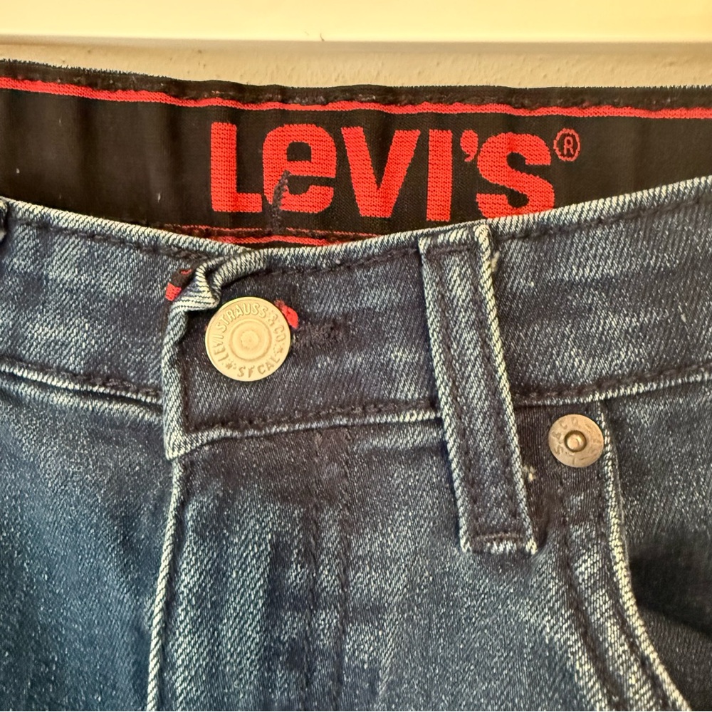 Levi's Blue Denim Jeans - 514 Dark Wash